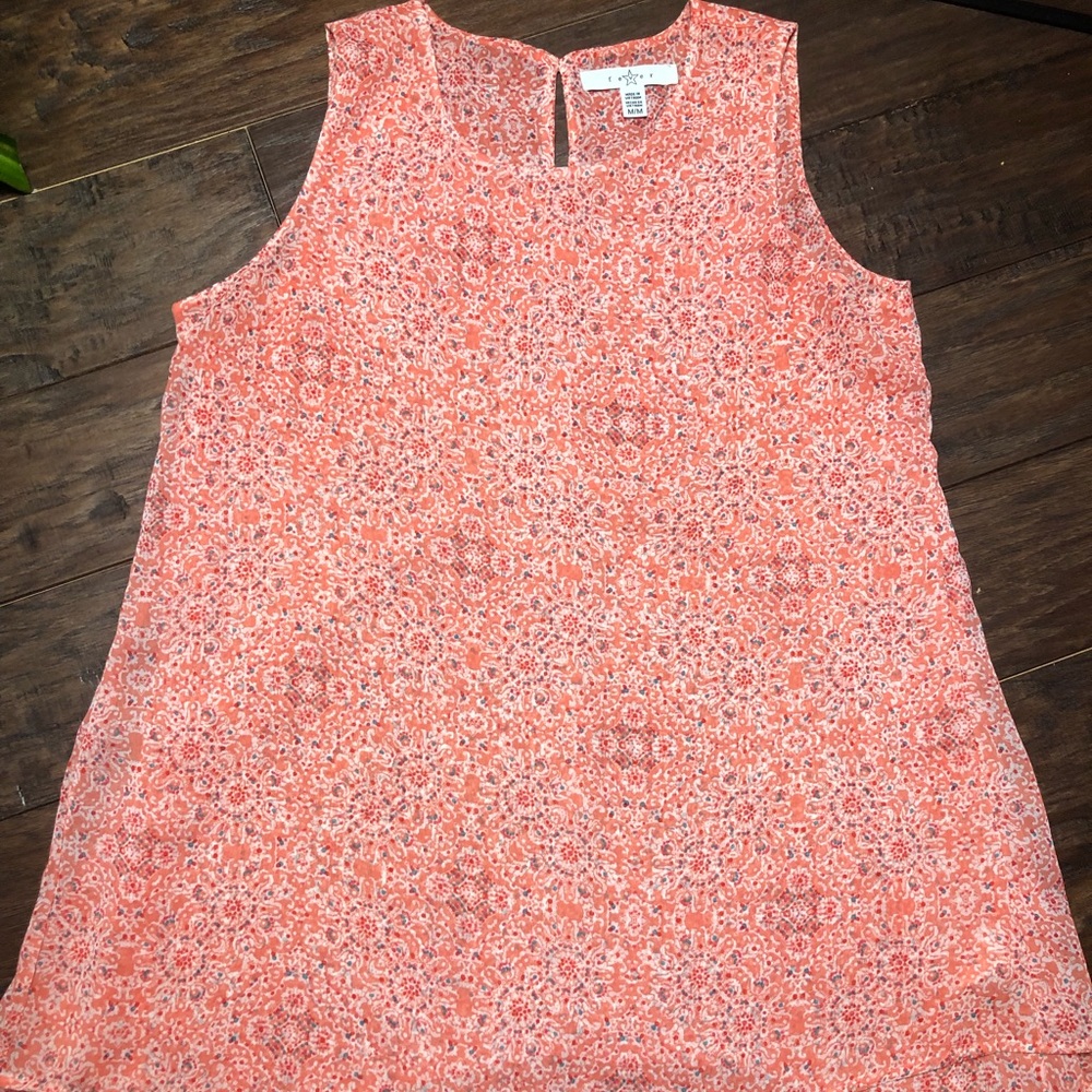 Coral Pattern Summer Tunic